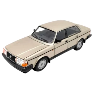 Mașina metalică de colecție volvo 240 gl 1:24 welly, auriu Thumbnail 4