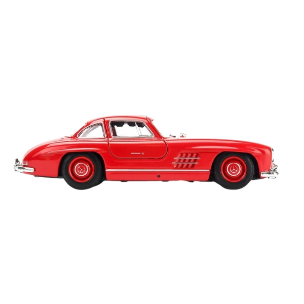 Mașina metalică de colecție mercedes-benz 300 sl 1:24 welly, roșu 6
