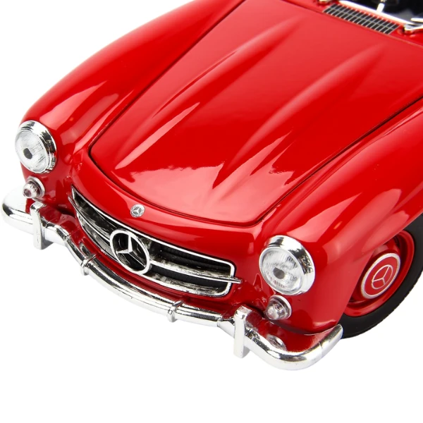 Mașina metalică de colecție mercedes-benz 300 sl 1:24 welly, roșu 9