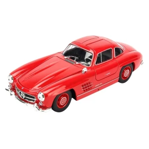 Mașina metalică de colecție mercedes-benz 300 sl 1:24 welly, roșu Thumbnail 2