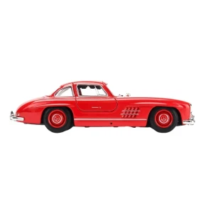 Mașina metalică de colecție mercedes-benz 300 sl 1:24 welly, roșu Thumbnail 6