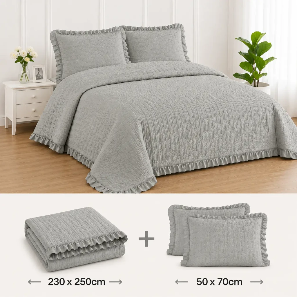 Комплект постельного белья: пододеяльник и 2 наволочки, 230 x 250 см, 50 x 70 см, микс цветов (17-3-20) 3
