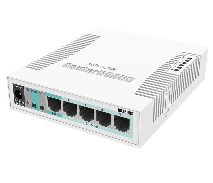 Коммутатор mikrotik rb260gs, белый 5