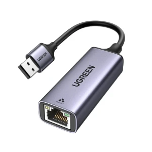 Ugreen адаптер usb 3.0 на rj45 gigabit ethernet cr111, черный Thumbnail 1