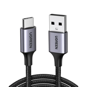 UGREEN Cable Nylon Braided+Aluminum USB-A to Type-C 480Mbps, Grey