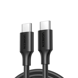 Ugreen кабель type-c to type-c tpe 1м 480mbps 3a 60w us286, черный