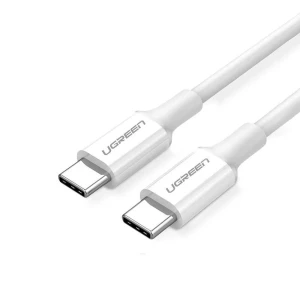 Кабель ugreen type-c 2.0 to type-c 2.0 5a 100w 2m, белый | us300 Thumbnail 2