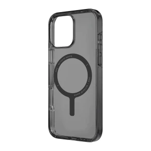Uniq case for iphone 16 pro max hybrid clario (eco) with magclick charging, smoke
