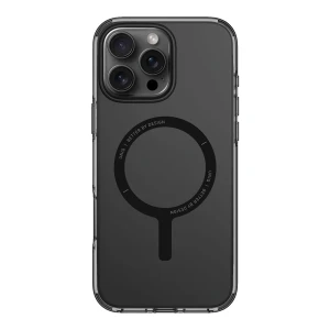 Uniq case for iphone 16 pro max hybrid clario (eco) with magclick charging, smoke Thumbnail 2