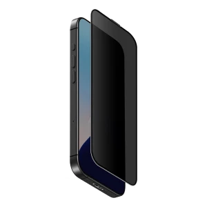 Uniq Glass Screen Protector Optix Privacy for iPhone 16 Pro, Black Thumbnail 1