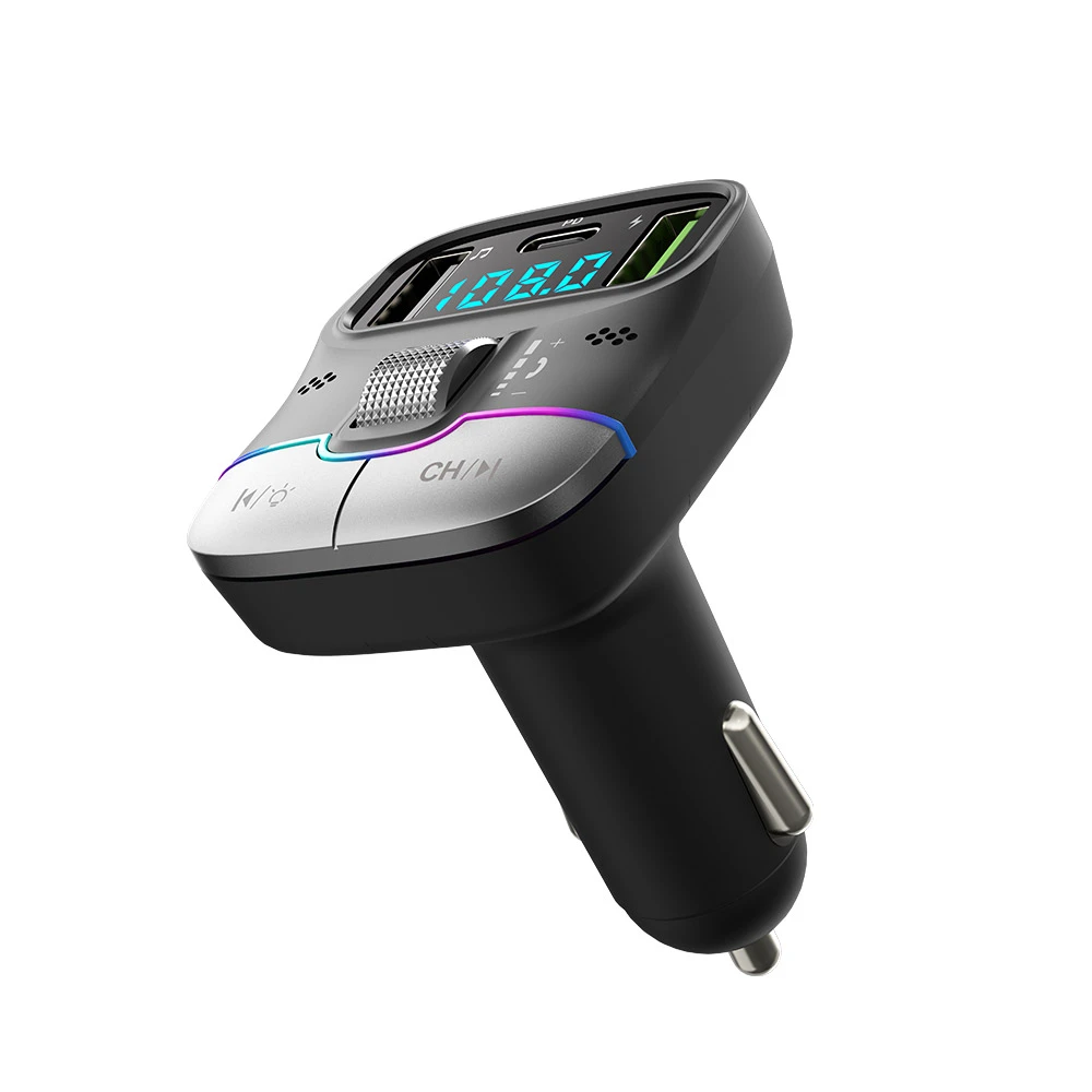 Fm-трансмиттер для шлема 2*usb+1*pd 25w g40, черный 3