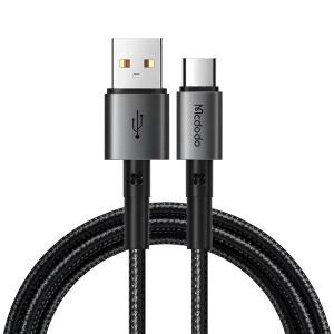 Mcdodo Cable Prism Series USB-A to Type-C 6A 100W 1.2m, Black