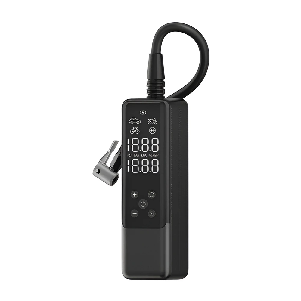 Yesido air pump multifunction 20 cylinders, 3 mins from 2.0 to 2.5 bar 12-24v plug and play universal cigarette lighter socket,vc05, black  2