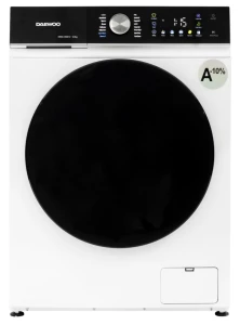 Masina de spalat rufe Daewoo DWD-CS6012,  6 kg / 1000rpm, 44cm, clasa A, motor inverter, Program Abur, 16 program, Alb