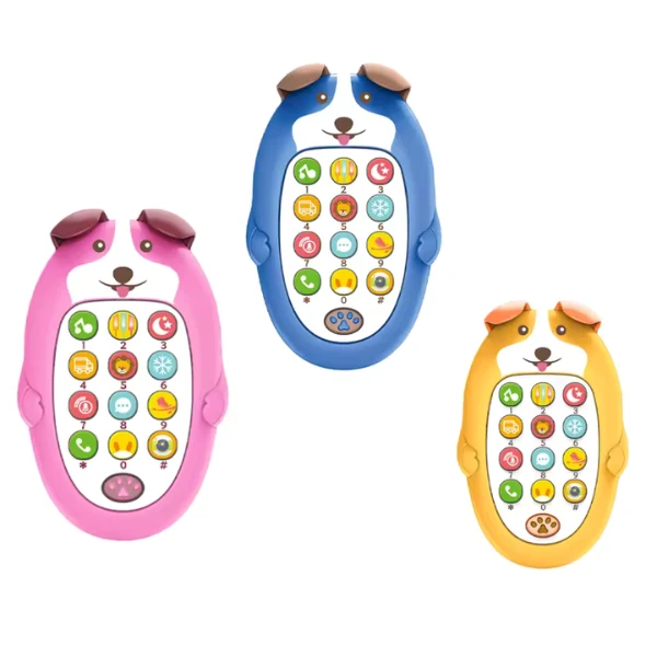 Telefon de jucărie câine cu butoane și efecte sonore 2