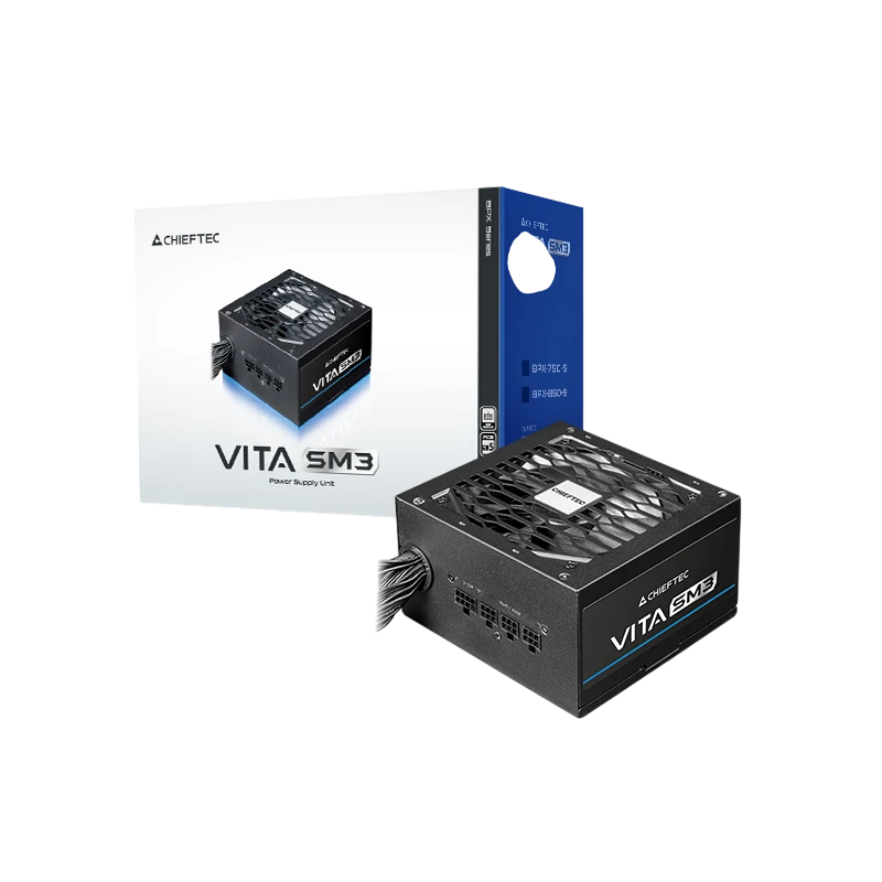 Блок питания для компьютеров chieftec vita sm3, 750вт, atx, полумодульный 7