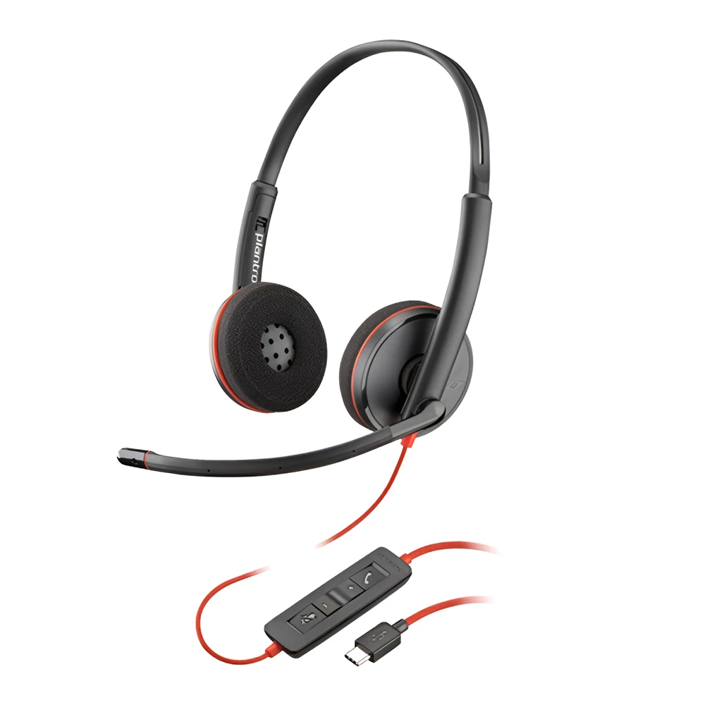 Наушники plantronics blackwire c3220 usb-c, черные 2