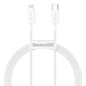 Baseus cable type-c to lightning superior series fast charging pd 20w 1.5m, white