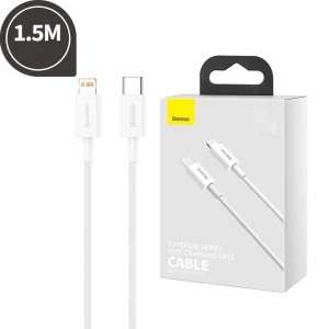 Baseus кабель type-c to lightning superior series быстрая зарядка pd 20w 1.5м, белый Thumbnail 2