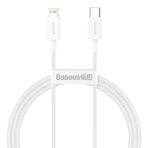 Baseus cable type-c to lightning superior series fast charging pd 20w 1.5m, white
