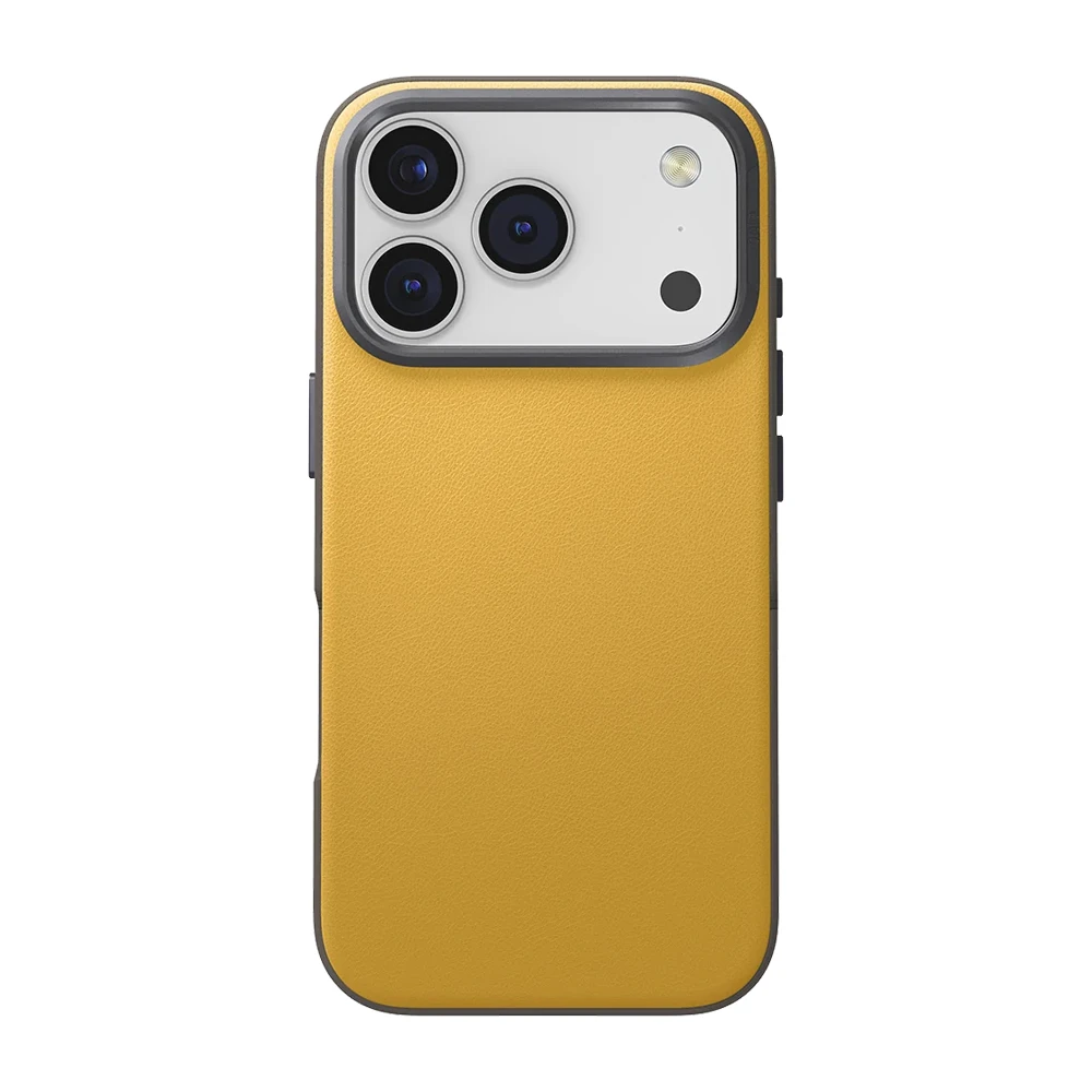 Uniq case for iphone 17 pro max (2025) 6.9 hybrid magclick lyden ds, canary yellow 2