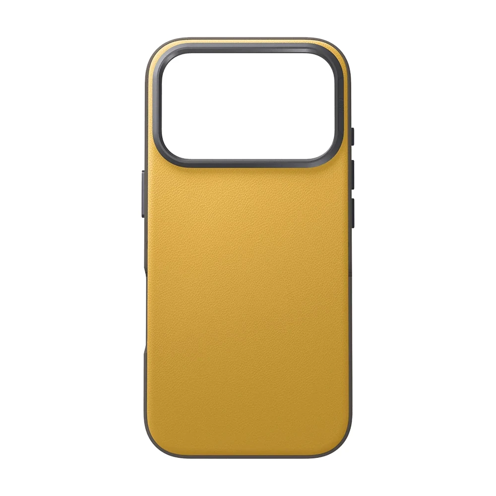 Uniq case for iphone 17 pro (2025) 6.3 hybrid magclick lyden ds, canary yellow 3