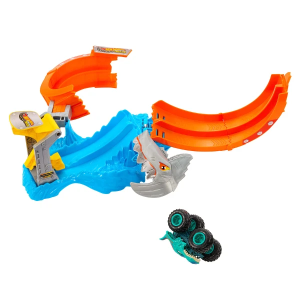 Set de joacă hot wheels "atacul rechinului" cu mașinuța mega-wrex 1:64 7