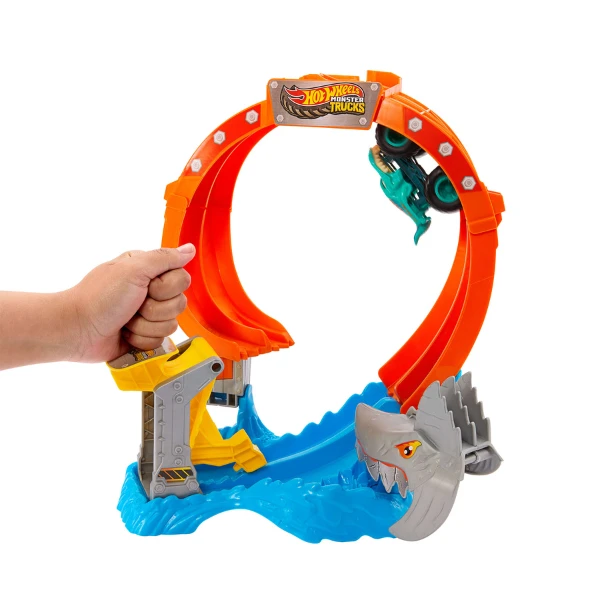 Set de joacă hot wheels "atacul rechinului" cu mașinuța mega-wrex 1:64 4