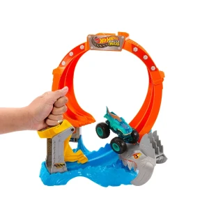Set de joacă hot wheels "atacul rechinului" cu mașinuța mega-wrex 1:64 Thumbnail 5