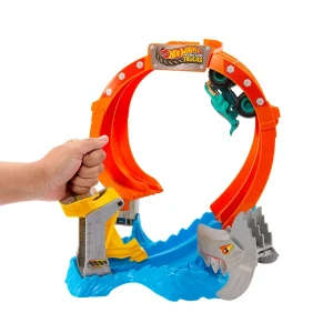 Set de joacă hot wheels "atacul rechinului" cu mașinuța mega-wrex 1:64 Thumbnail 4