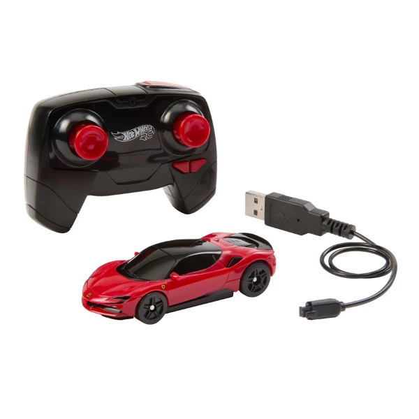 Hot wheels rc automobil de curse 1:64 ferrari sf90 5