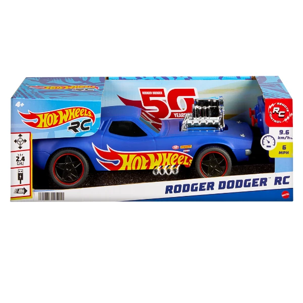 Mașină cu telecomandă hot wheels 1:16 "rodger dodger" 3