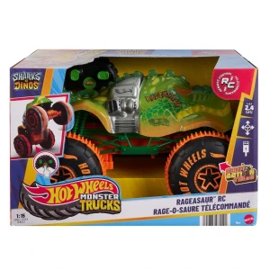 Mașină off-road cu telecomandă 1:15 hot wheels monster trucks „rageasaur" Thumbnail 3