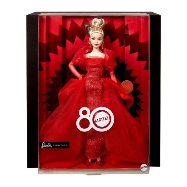 Păpușa barbie colecție aniversară 80 de ani mattel 3