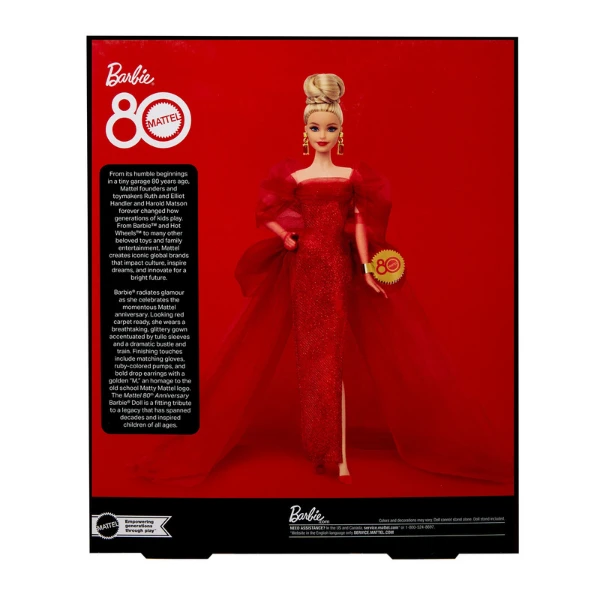 Păpușa barbie colecție aniversară 80 de ani mattel 8