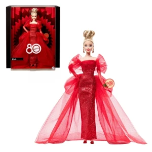 Păpușa barbie colecție aniversară 80 de ani mattel