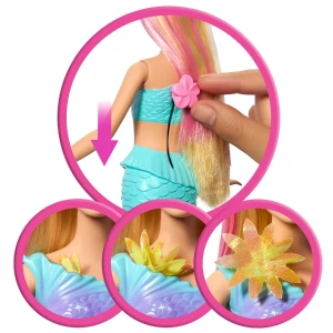 Păpușă barbie "sirena magică", blondă Thumbnail 6