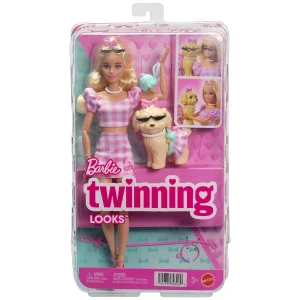 Păpușa barbie "ținute asortate", blondă cu cățeluș Thumbnail 3
