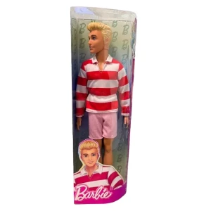 Păpușă ken “fashionist cu părul blond și tricou în dungi” Thumbnail 3