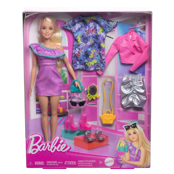 Păpușă barbie "ținute de petrecere", cu accesorii 3