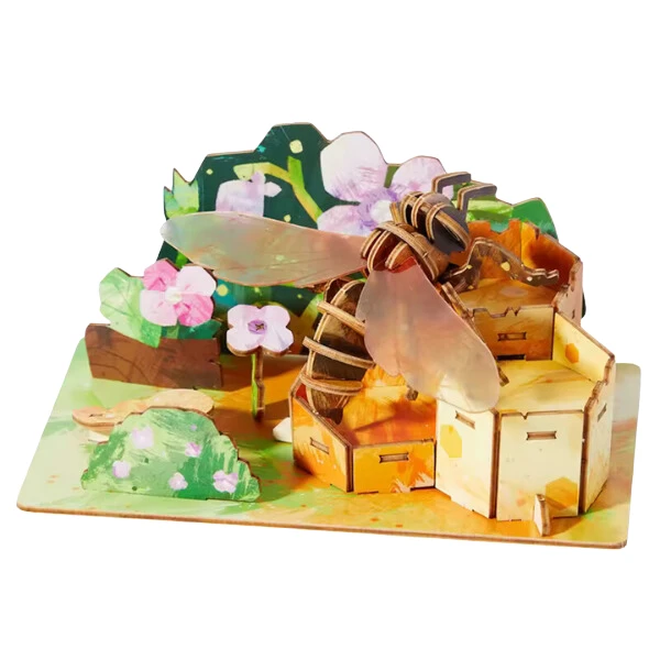 Puzzle 3d din lemn "albina", 48 elem. 2
