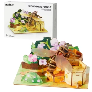Puzzle 3d din lemn "albina", 48 elem.