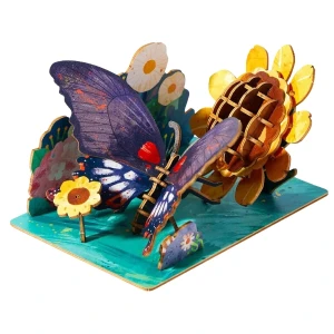 Puzzle 3d din lemn "fluture", 63 elem. Thumbnail 2