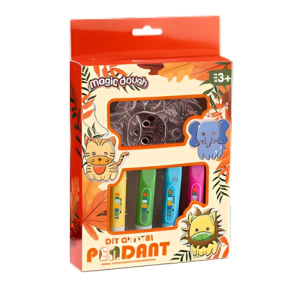 Set creativ pentru crearea brelocurilor fără lipici cu animăluțe 3