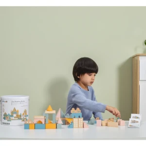 Set de construcție din lemn "cartierul din oraș ", 50 elem. Thumbnail 6
