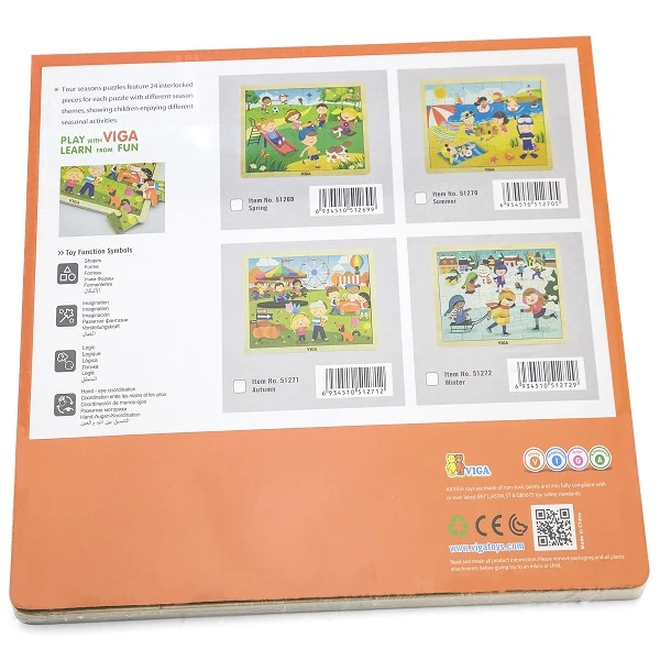 Puzzle din lemn "anotimpuri: toamna" 24 elem. 5