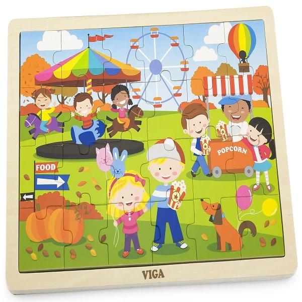 Puzzle din lemn "anotimpuri: toamna" 24 elem. 2