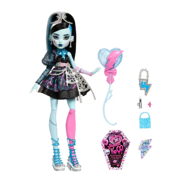 Set de joacă monster high "scary sweet birthday", frankie stein cu accesorii 4