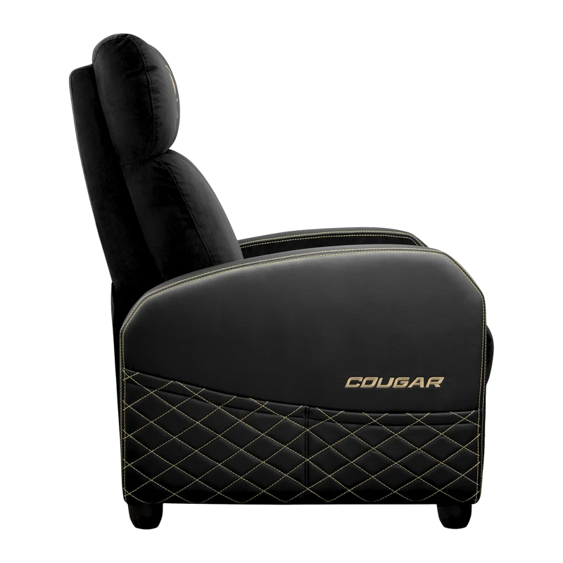 Игровое кресло cougar ranger elite, ткань, искусственная кожа, золотой 3