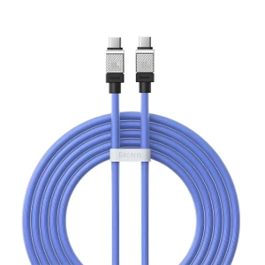 Baseus cable coolplay series type-c to type-c 5a 100w 2m, синий